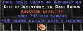 50 Poison Damage w/ 7-13 Fire Damage SC - East HC Ladder