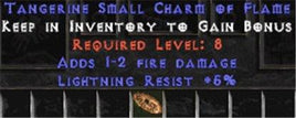 5 Resist Lightning w/ 1-2 Fire Damage SC - West Non-Ladder