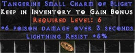 5 Resist Lightning w/ 6 Poison Damage SC - West Non-Ladder