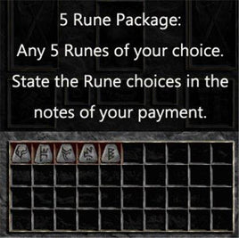 1. Multiple Rune Package 5 x Any Runes - West Non-Ladder