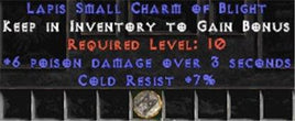 7 Resist Cold w/ 6 Poison Damage SC - Europe Ladder
