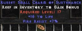 7 Resist Fire w/ 15 Life SC - West Non-Ladder