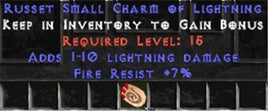7 Resist Fire w/ 1-10 Lightning Damage SC - Europe Non-Ladder