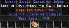 7 Resist Fire w/ 1-6 Lightning Damage SC - Europe Non-Ladder