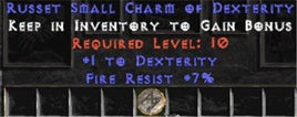 7 Resist Fire w/ 1 Dex SC - West Ladder