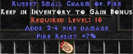 7 Resist Fire w/ 2-4 Fire Damage SC - West Non-Ladder