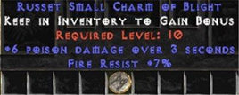 7 Resist Fire w/ 6 Poison Damage SC - West Non-Ladder