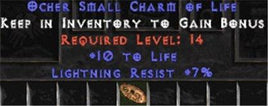 7 Resist Lightning w/ 10 Life SC - West Non-Ladder