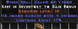 7 Resist Lightning w/ 15 Poison Damage SC - West Ladder