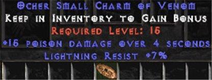 7 Resist Lightning w/ 15 Poison Damage SC - East Ladder