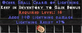 7 Resist Lightning w/ 1-10 Lightning Damage SC - West Non-Ladder