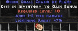 7 Resist Lightning w/ 1-2 Fire Damage SC - West Non-Ladder
