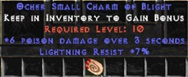7 Resist Lightning w/ 6 Poison Damage SC - Europe Non-Ladder