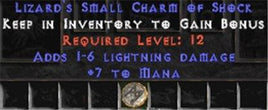 7 Mana w/ 1-6 Lightning Damage SC - West Non-Ladder