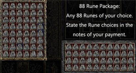 5. Multiple Rune Package 88 x Any Runes - West Non-Ladder