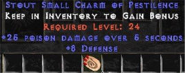 8 Defense w/ 25 Poison Damage SC - West Ladder