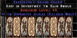 9 x Pack - Paladin Defensive Auras GC (plain) - East HC Ladder