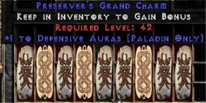 9 x Pack - Paladin Defensive Auras GC (plain) - West Non-Ladder