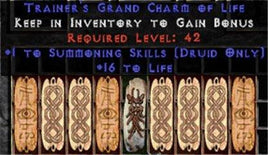 9 x Pack - Druid Summoning Skills w/ 10-20 Life GC - West Non-Ladder