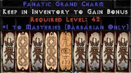9 x Pack - Barbarian Combat Masteries GC (plain) - Europe Non-Ladder