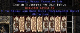 9 x Pack - Necromancer Poison & Bone Skills w/ 10-20 Life GC - West Non-Ladder