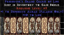 9 x Pack - Paladin Defensive Auras w/ 10-20 Life GC - West Non-Ladder