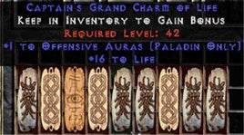 9 x Pack - Paladin Offensive Auras w/ 10-20 Life GC - Europe Non-Ladder
