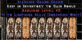 9 x Pack - Sorceress Lightning Skills GC (plain) - West Non-Ladder