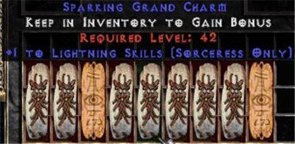 9 x Pack - Sorceress Lightning Skills GC (plain) - West Non-Ladder