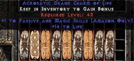 9 x Pack - Amazon Passive & Magic Skills w/ 10-20 Life GC - West Non-Ladder