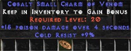 9 Resist Cold w/ 15 Poison Damage SC - West Non-Ladder