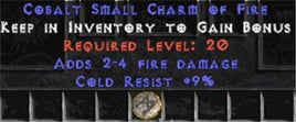 9 Resist Cold w/ 2-4 Fire Damage SC - West Non-Ladder