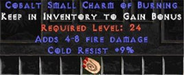 9 Resist Cold w/ 4-8 Fire Damage SC - West Non-Ladder