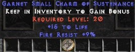 9 Resist Fire w/ 15 Life SC - Europe Non-Ladder