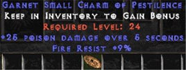 9 Resist Fire w/ 25 Poison Damage SC - West Non-Ladder