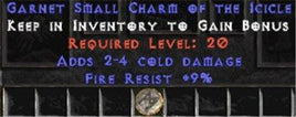 9 Resist Fire w/ 2-4 Cold Damage SC - West Non-Ladder