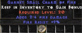 9 Resist Fire w/ 2-4 Fire Damage SC - West Non-Ladder