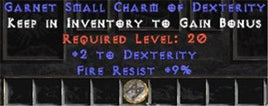 9 Resist Fire w/ 2 Dex SC - West Non-Ladder