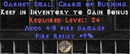 9 Resist Fire w/ 4-8 Fire Damage SC - Europe HC Ladder