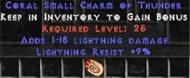 9 Resist Lightning w/ 1-18 Lightning Damage SC - West Non-Ladder