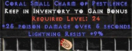 9 Resist Lightning w/ 25 Poison Damage SC - West Non-Ladder