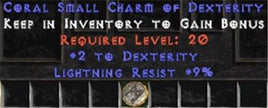 9 Resist Lightning w/ 2 Dex SC - West Ladder