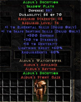 Aldurs Deception - 50% Light Res - West Non-Ladder
