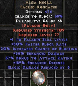 Alma Negra +1 skill & 60+ ed - West Non-Ladder