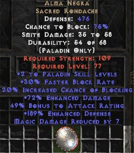 Alma Negra +2 skill & 60+ ed - West Non-Ladder