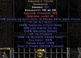 Andariel's Visage - 10% LL - Europe Non-Ladder