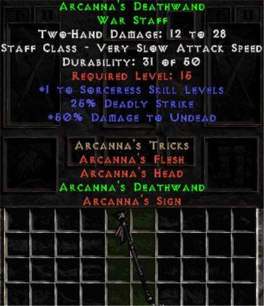 Arcanna's Deathwand - Europe Ladder