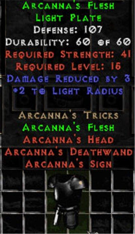 Arcanna's Flesh - 107 Def - Perfect - East Non-Ladder