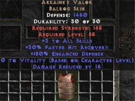 Arkaine's Valor - 2 Skills & 180% ED - Europe Non-Ladder
