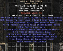 Arm of King Leoric - Europe Non-Ladder